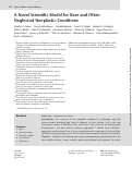 Cover page: A novel scientific model for rare and often neglected neoplastic conditions.