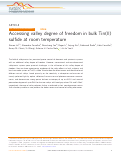 Cover page: Accessing valley degree of freedom in bulk Tin(II) sulfide at room temperature