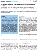 Cover page: Pasteurella multocida ecthyma complicated by necrotizing fasciitis