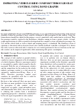Cover page: Improving Vehicle Ride Comfort Through Seat Control Using Bond Graphs