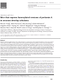 Cover page: Mice that express farnesylated versions of prelamin A in neurons develop achalasia.