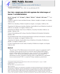 Cover page: The T-ALL related gene BCL11B regulates the initial stages of human T-cell differentiation