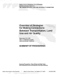 Cover page: Overview of Strategies for Making Connections Between Transportation, Land Use and Air Quality