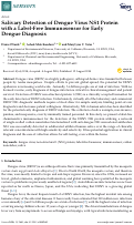 Cover page: Salivary Detection of Dengue Virus NS1 Protein with a Label-Free Immunosensor for Early Dengue Diagnosis