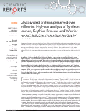 Cover page: Glycosylated proteins preserved over millennia: N-glycan analysis of Tyrolean Iceman, Scythian Princess and Warrior