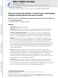 Cover page: Reducing surgical site infection in spinal surgery with betadine irrigation and intrawound vancomycin powder.