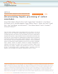 Cover page: Deconvoluting hepatic processing of carbon nanotubes