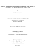 Cover page: Essays on the Impact of Climate Change and Building Codes on Energy Consumption and the Impact of Ozone on Crop Yield