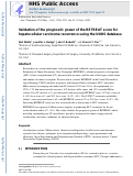 Cover page: Validation of the prognostic power of the RETREAT score for hepatocellular carcinoma recurrence using the UNOS database