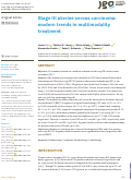 Cover page: Stage III uterine serous carcinoma: modern trends in multimodality treatment