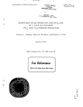 Cover page: PRODUCTION (IN Mg VAPOR) AND LOSS (IN H2 GAS) OF 1-TO 42-keV/NUCLEON X1Eg+ AND c3nu HYDROGEN MOLECULES