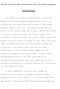 Cover page: Ex Ante Versus Ex Post Justifications for Intellectual Property