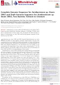 Cover page: Complete Genome Sequence for Asinibacterium sp. Strain OR53 and Draft Genome Sequence for Asinibacterium sp. Strain OR43, Two Bacteria Tolerant to Uranium