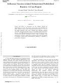 Cover page: Influenza Vaccine-related Subacromial/Subdeltoid Bursitis: A Case Report.