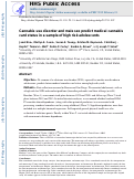 Cover page: Cannabis use disorder and male sex predict medical cannabis card status in a sample of high risk adolescents