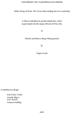 Cover page: With a Heap of Trust: The Voice Surrounding Service Leadership