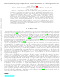 Cover page: Renormalization group computation of likelihood functions for cosmological data sets