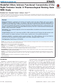 Cover page: Modafinil Alters Intrinsic Functional Connectivity of the Right Posterior Insula: A Pharmacological Resting State fMRI Study