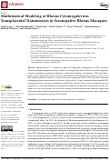 Cover page: Mathematical Modeling of Rhesus Cytomegalovirus Transplacental Transmission in Seronegative Rhesus Macaques