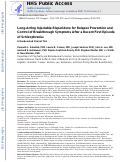 Cover page: Long-Acting Injectable Risperidone for Relapse Prevention and Control of Breakthrough Symptoms After a Recent First Episode of Schizophrenia : A Randomized Clinical Trial