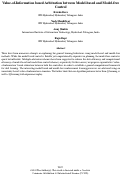 Cover page: Value-of-Information based Arbitration between Model-based and Model-freeControl