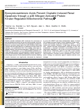 Cover page: Epoxyeicosatrienoic Acids Prevent Cisplatin-Induced Renal Apoptosis through a p38 Mitogen-Activated Protein Kinase–Regulated Mitochondrial Pathway