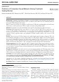 Cover page: Predictors of Compulsive Sexual Behavior Among Treatment-Seeking Women.