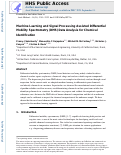 Cover page: Machine learning and signal processing assisted differential mobility spectrometry (DMS) data analysis for chemical identification