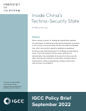 Cover page: Inside China’s&nbsp; Techno-Security State