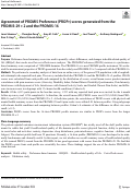 Cover page: Agreement of PROMIS Preference (PROPr) scores generated from the PROMIS-29 + 2 and the PROMIS-16