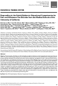 Cover page: Responding to the Opioid Epidemic: Educational Competencies for Pain and Substance Use Disorder from the Medical Schools of the University of California