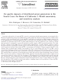 Cover page: Air quality impacts of distributed power generation in the South Coast Air Basin of California 2: Model uncertainty and sensitivity analysis