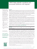 Cover page: PRRT2 links infantile convulsions and paroxysmal dyskinesia with migraine.