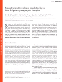 Cover page: Neurotransmitter release regulated by a MALS–liprin-α presynaptic complex