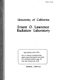 Cover page: 10 MeV PROTON REACTION CROSS SECTION