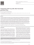 Cover page: Integrating ChIP-seq with other functional genomics data.