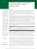 Cover page: PARK10 is a major locus for sporadic neuropathologically confirmed Parkinson disease