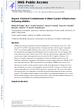 Cover page: Organic Chemical Contaminants in Water System Infrastructure Following Wildfire