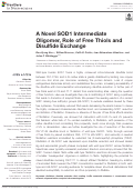 Cover page: A Novel SOD1 Intermediate Oligomer, Role of Free Thiols and Disulfide Exchange