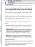 Cover page: A Phase I Study of Fludarabine, Cytarabine, and Oxaliplatin Therapy in Patients With Relapsed or Refractory Acute Myeloid Leukemia