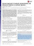 Cover page: Discrete approach to stochastic parametrization and dimension reduction in nonlinear dynamics