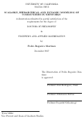 Cover page: Scalable, Hierarchical and Dynamic Modeling of Communities in Networks