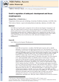 Cover page: SnoN in regulation of embryonic development and tissue morphogenesis