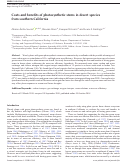 Cover page: Costs and benefits of photosynthetic stems in desert species from southern California.