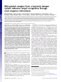 Cover page: RNA-guided complex from a bacterial immune system enhances target recognition through seed sequence interactions
