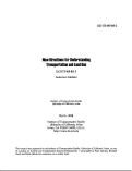 Cover page: New Directions for Understanding Transportation and Land Use