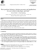 Cover page: Fleet purchase behavior: decision processes and implications for new vehicle technologies and fuels