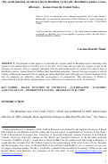 Cover page: The social function of contract law in Brazilian Civil Code: distributive justice versus efficiency – lessons from the United States