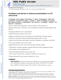 Cover page: Facilitators and barriers to adolescent participation in a TB clinical trial.