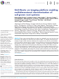 Cover page: GLO-Roots: an imaging platform enabling multidimensional characterization of soil-grown root systems